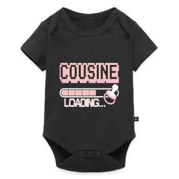 cousin - Baby Premium short-sleeve bodysuit - black - Front