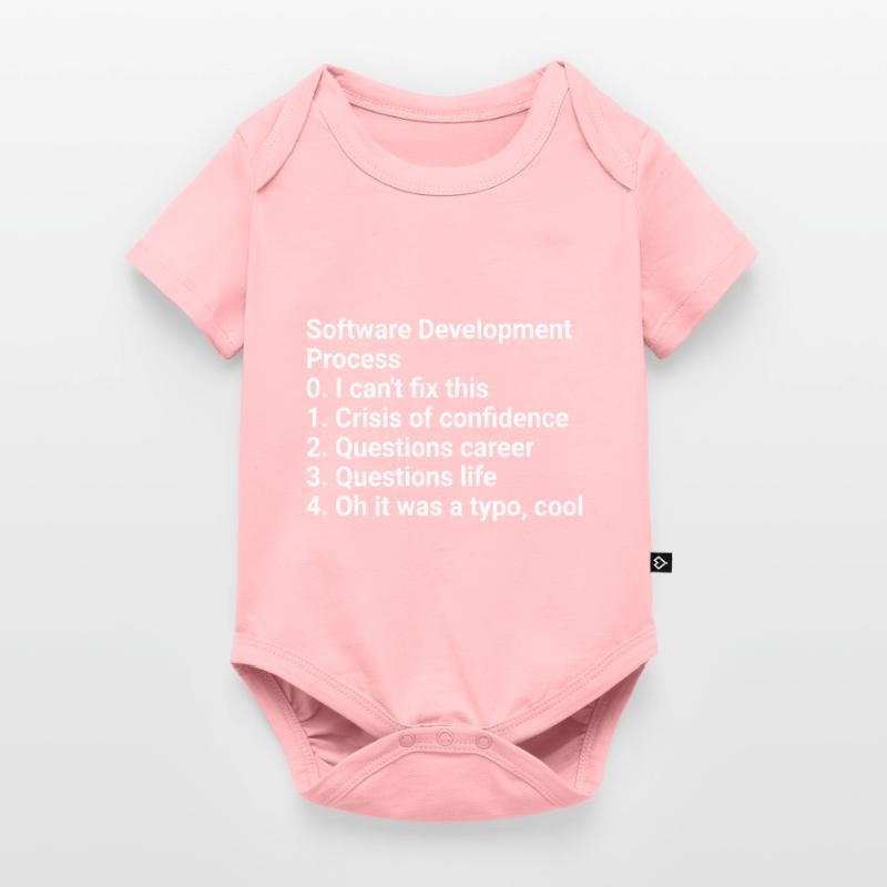 Software Development Process: Crisis to Typo! #Cod Baby Premium Kurzarmbody