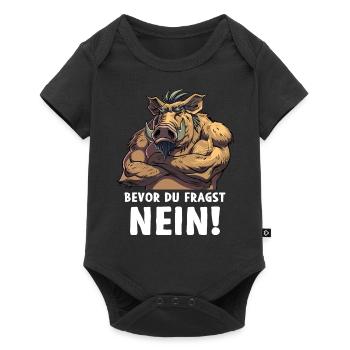 Wild Boar Before You Ask No Wilderness Forest - Baby Premium short-sleeve bodysuit - black - Front