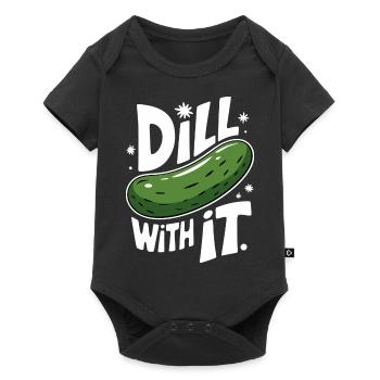 Cucumber Pickle Pickle Food Dill - Baby Premium short-sleeve bodysuit - black - Front