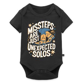 Line Dancing Tanzen Tänzer - Baby Premium Kurzarmbody - Schwarz - Vorne