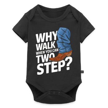 Line Dancing Tanzen Tänzer - Baby Premium Kurzarmbody - Schwarz - Vorne