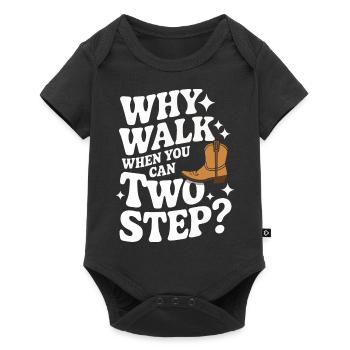 Line Dancing Tanzen Tänzer - Baby Premium Kurzarmbody - Schwarz - Vorne