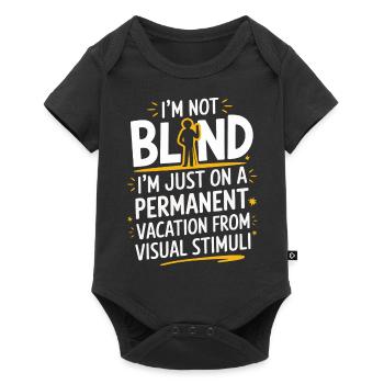 Blind blindness Visually impaired people - Baby Premium short-sleeve bodysuit - black - Front