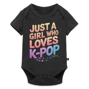K-Pop Music Korean Pop - Baby Premium short-sleeve bodysuit - black - Front