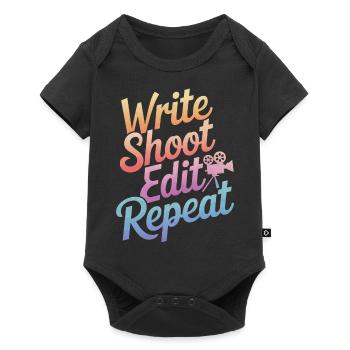 Filmmaker Film Director Cinematographer Film - Baby Premium short-sleeve bodysuit - black - Front