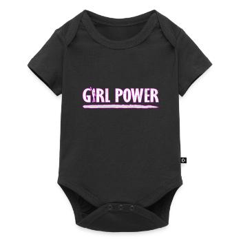 Pouvoir des filles - Body à manches courtes Premium Bébé - noir - Devant