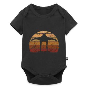 Calisthenics Push Up Vintage Training - Baby Premium short-sleeve bodysuit - black - Front