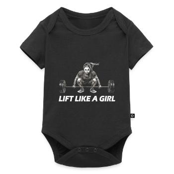 Lift Like A Girl! - Baby Premium short-sleeve bodysuit - black - Front
