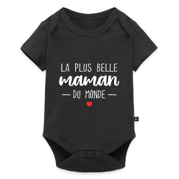 The World's Most Beautiful Mom Gift - Baby Premium short-sleeve bodysuit - black - Front
