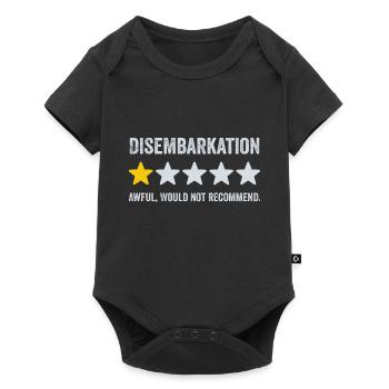 Disembarkation Awful Would Not Recommend - Cruise - Baby Premium short-sleeve bodysuit - black - Front