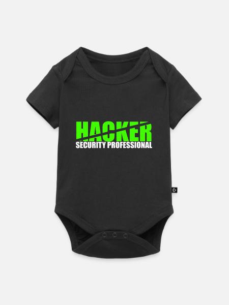Hacker Security Professional - Baby Premium Kurzarmbody - Schwarz