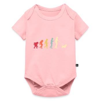 Australian Terrier - Baby Premium Kurzarmbody - Rosa - Vorne
