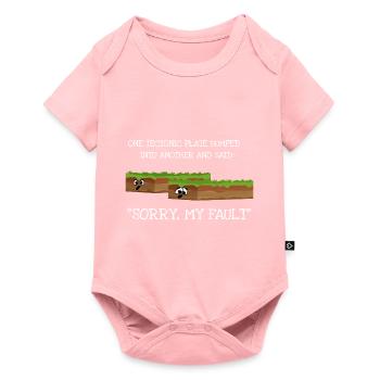 Tremblement de terre Désolé My Fault Géologie Science - Body à manches courtes Premium Bébé - rose - Devant