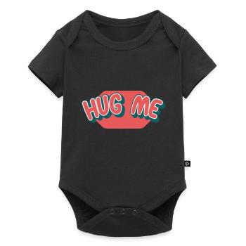 Hug me | Colors can be changed - Baby Premium short-sleeve bodysuit - black - Front