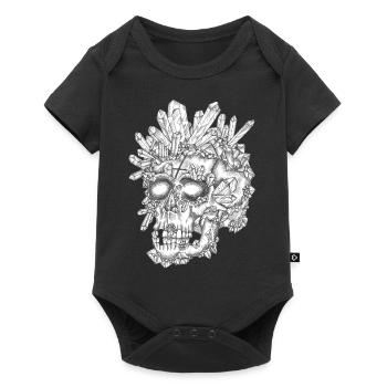 the Crystal Skull - Baby Premium short-sleeve bodysuit - black - Front