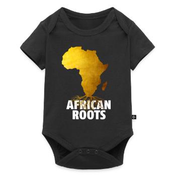 Racines africaines - Body à manches courtes Premium Bébé - noir - Devant