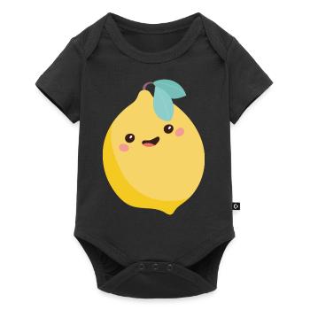 lemon - Baby Premium short-sleeve bodysuit - black - Front