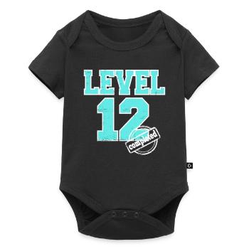 Level 12 completed 12th Birthday Born 2013 - Baby Premium short-sleeve bodysuit - black - Front