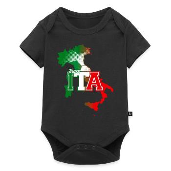 Carte de l’équipe ITA Italie avec modèle de balle - Body à manches courtes Premium Bébé - noir - Devant