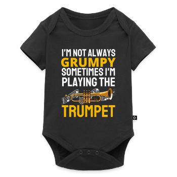 Trompette Musiciens Drôle Cadeau Musique Trompette - Body à manches courtes Premium Bébé - noir - Devant