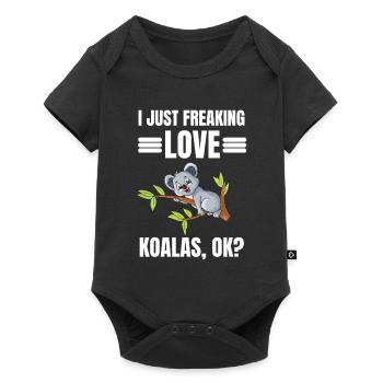 Animal Lovers Australia Zoo Animal Gift Koala - Baby Premium short-sleeve bodysuit - black - Front