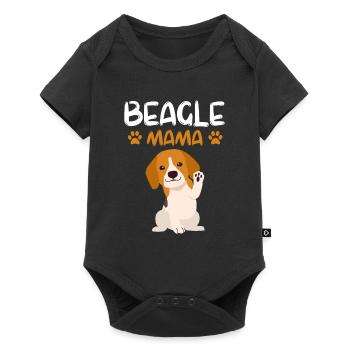Beagle Mom Mother's Day Gift Pet Beagle - Baby Premium short-sleeve bodysuit - black - Front