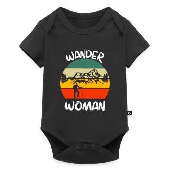 Nature Lovers Femmes Cadeau Retro Nature Randonnée - Body à manches courtes Premium Bébé - noir - Devant