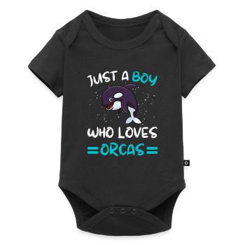 Orca Animal Killer Whale Boys Cadeau Épaulard - Body à manches courtes Premium Bébé - noir - Devant
