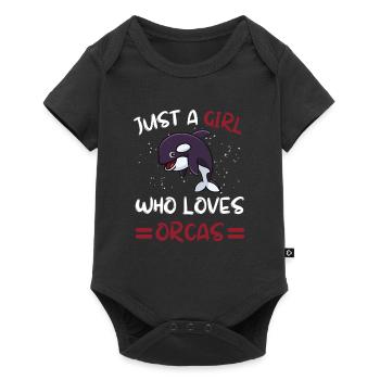 Épaulard Animal Épaulard Fille Cadeau Orque - Body à manches courtes Premium Bébé - noir - Devant