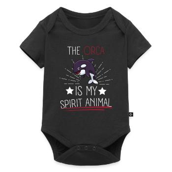 Orque Animal Épaulard Drôle de cadeau Épaulard - Body à manches courtes Premium Bébé - noir - Devant