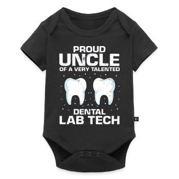 Dental laboratory and dental technology for dental clinics - Baby Premium short-sleeve bodysuit - black - Front