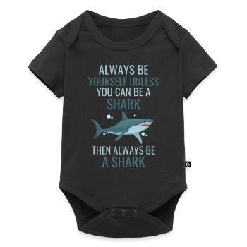 Ocean Animal Funny Gift Sea Animal Shark - Baby Premium short-sleeve bodysuit - black - Front