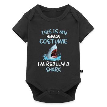 Shark Costume Party Ocean Animal Gift Shark - Baby Premium short-sleeve bodysuit - black - Front