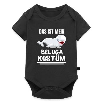 Beluga Wal Kostüm Ozean Tier Geschenk Beluga - Baby Premium Kurzarmbody - Schwarz - Vorne