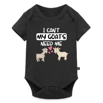 Farm Animal Lovers Funny Gift Goat - Body à manches courtes Premium Bébé - noir - Devant