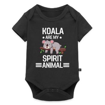 Zoo d’Australie Animal Gift Funny Koala - Body à manches courtes Premium Bébé - noir - Devant