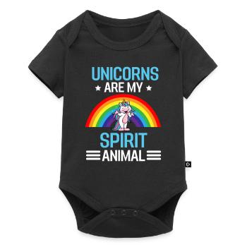 Magical Mythical Creature Gift Funny Unicorn - Body à manches courtes Premium Bébé - noir - Devant