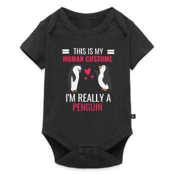 Penguin Costume Antarctica Animal Gift Penguin - Baby Premium short-sleeve bodysuit - black - Front