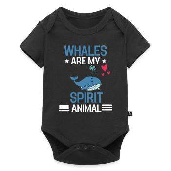 Sea Animal Ocean Animal Sweetheart Gift Whale - Baby Premium short-sleeve bodysuit - black - Front
