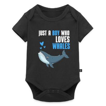 Épaulard Ocean Animal Boy Cadeau Baleine - Body à manches courtes Premium Bébé - noir - Devant