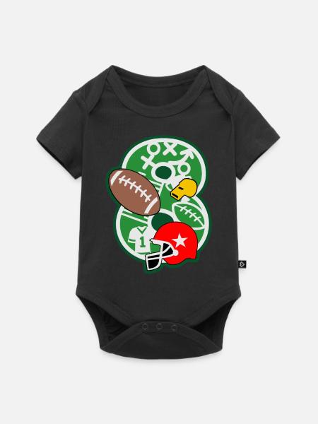 Fußball 8. Geburtstagsparty Nummer 8 - 8 Jahre - Baby Premium Kurzarmbody - Schwarz