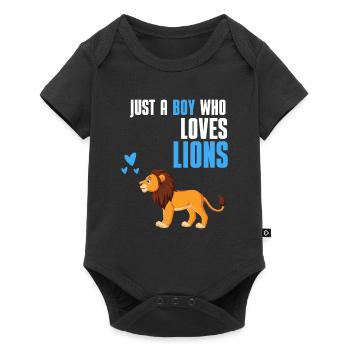 Afrique Amoureux des animaux Lion Cub Cadeau Lion - Body à manches courtes Premium Bébé - noir - Devant