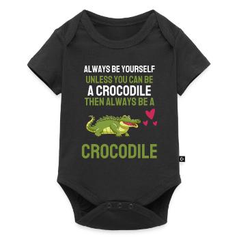 Reptiles Alligator Drôle de cadeau Crocodile - Body à manches courtes Premium Bébé - noir - Devant
