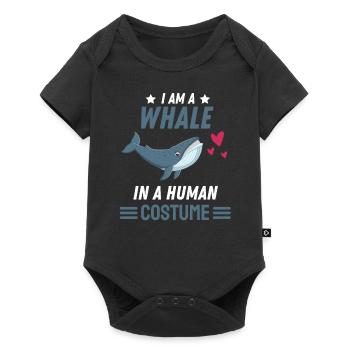 Wal Kostüm Party Killerwal Lustiges Geschenk Wal - Baby Premium Kurzarmbody - Schwarz - Vorne