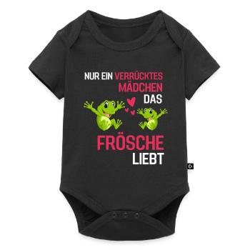 Meerestier Frauen Ozean Tier Mädchen Geschenk Wal - Baby Premium Kurzarmbody - Schwarz - Vorne