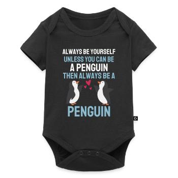 Funny Gift Antarctica Animal Lovers Penguin - Baby Premium short-sleeve bodysuit - black - Front