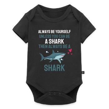 Funny Gift Predator Ocean Animal Shark - Baby Premium short-sleeve bodysuit - black - Front