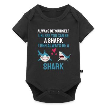 Ocean Animal Lovers Predator Gift Drôle de requin - Body à manches courtes Premium Bébé - noir - Devant