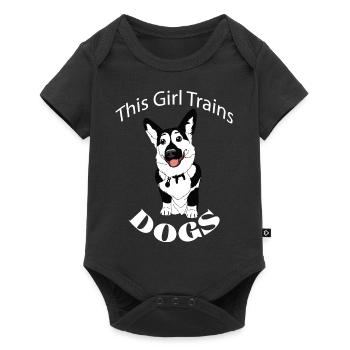 Dog Trainer École professionnelle de dressage de - Body à manches courtes Premium Bébé - noir - Devant